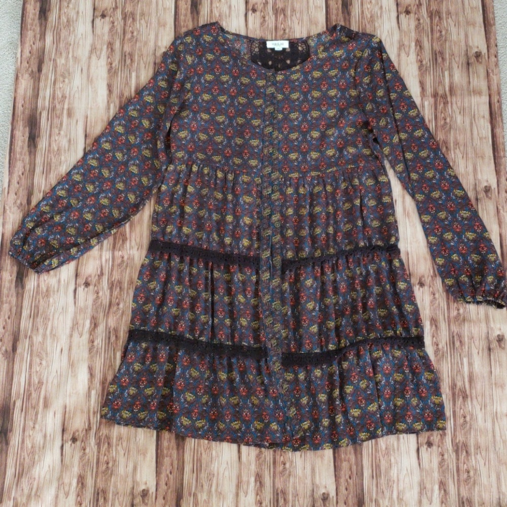 Taylor & Sage boho hippie blouse